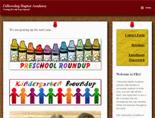 Tablet Screenshot of fbafalcons.com